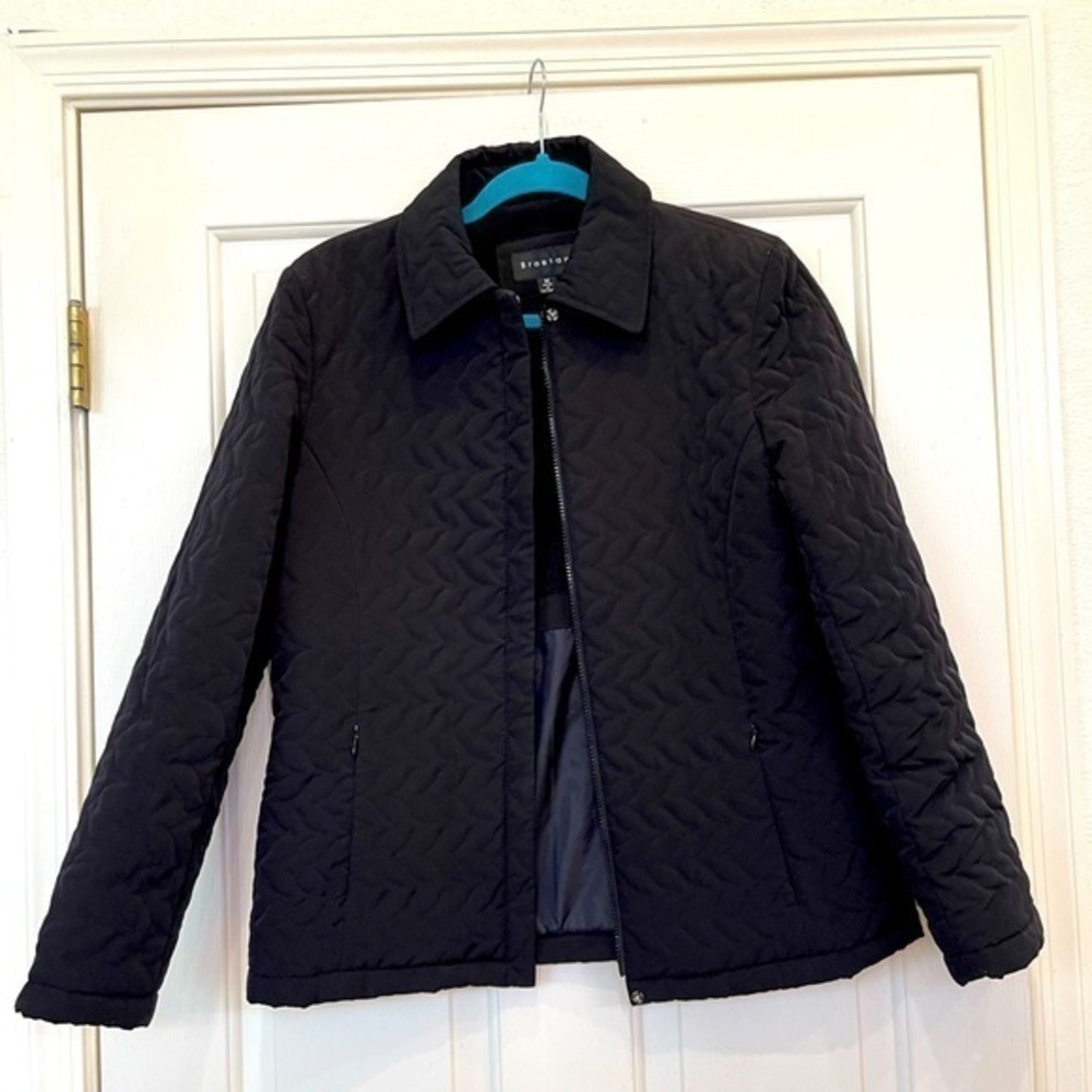 Braetan Quilted Black Zipper Jacket Size M